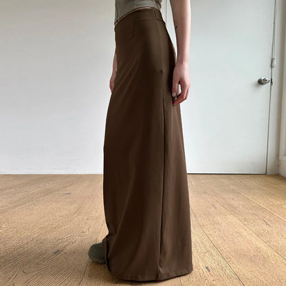 Skirts Women Long Skirt A Line Slim Bodycon Streetwear Club High Waist Sexy Elegant Splice Y2k Sheath Party Night Summer 2025