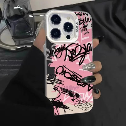 Personalized English Writing Lip Phone Case For IPhone 16 Cases For IPhone 15 14 13 12 11 Pro Max Cover Case Funda Bumber Coque