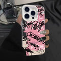 Personalized English Writing Lip Phone Case For IPhone 16 Cases For IPhone 15 14 13 12 11 Pro Max Cover Case Funda Bumber Coque