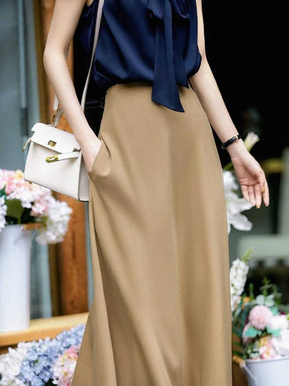 Skirts For Women Kawaii Woman Skirt With Pocket Long Cute Maxi Cheap Y2k Vintage V Luxury Elegant Offer Aesthetic Hot Premium On