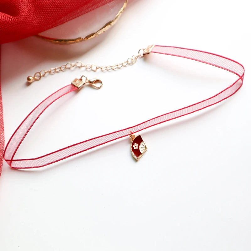 Fashion Lace Necklace For Women Adjustable Elegant Snowfake Strawberry Pendant Velvet Choker Necklace Collar Party Jewelry Gift