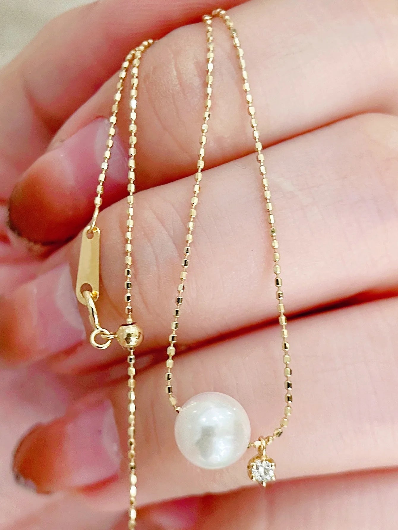 Red S925 pure silver pearl necklace for women, light luxury, fashionable, niche design, daily commuting, wearing, party