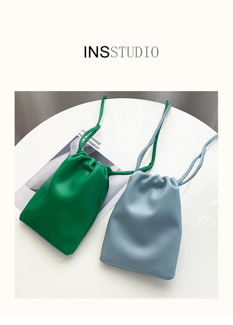 Women Handbags Female Pu Leather Shoulder Bags Large Capacity Crossbody Bags Solid Flap for Women Portable Phone Purse