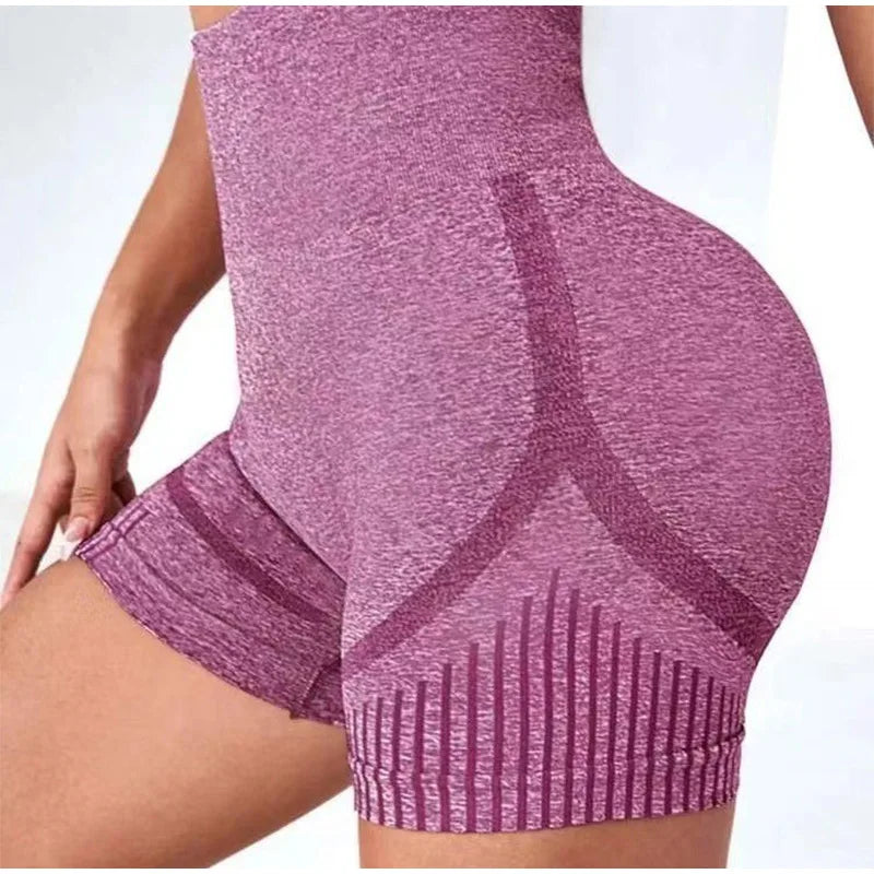 Women Yoga Shorts High Waisted and Hip Lifting Yoga Pants Outdoor Running Fitness Shorts Breathable Quick-dry Sportswear Pants