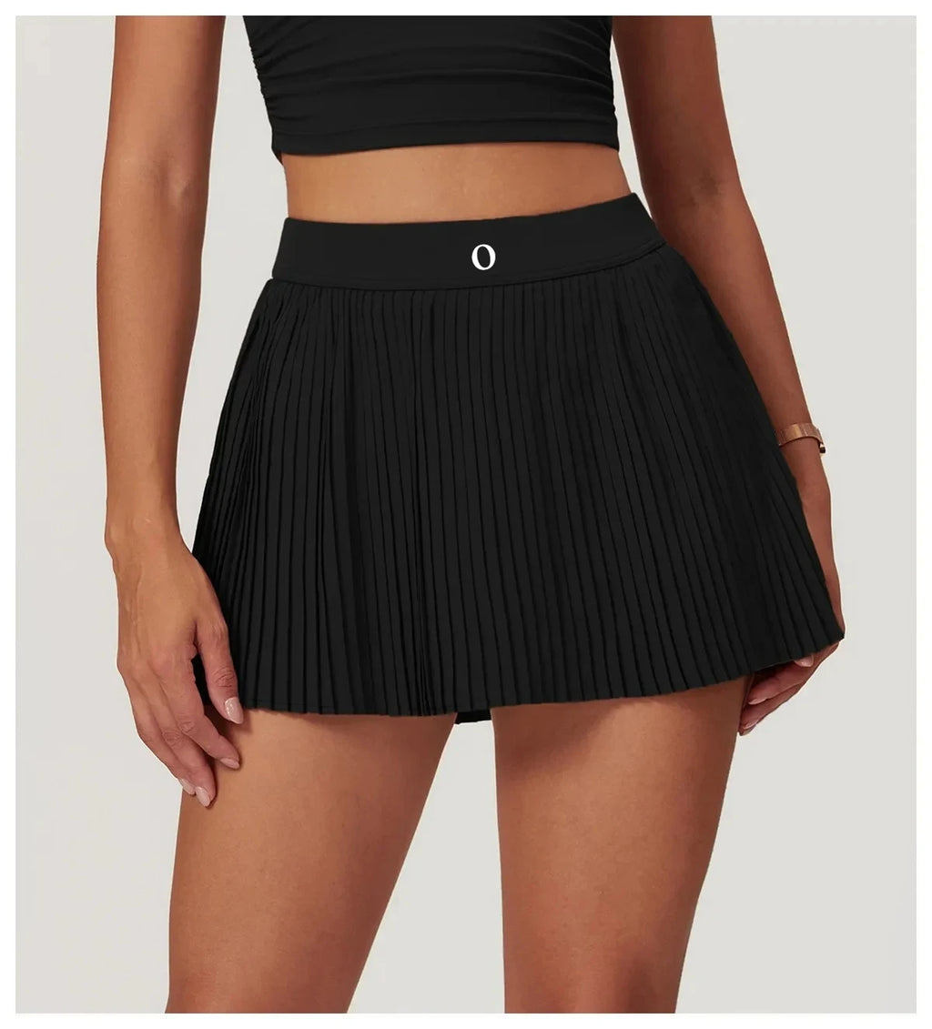 2025 Summer Fitness Skirt for Women - Quick - Dry Material Slim - Fit Design and Anti - Exposure Fake Two - Piece Style Ideal