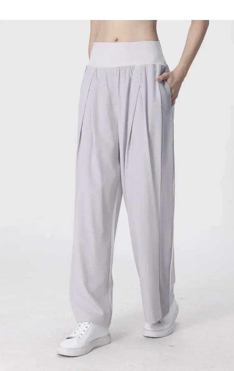 Yoga Pants Outdoor Loose Athletic Casual Pants Running Fitness Wide Leg Pants