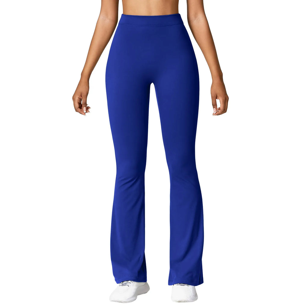 Women'S Slim Fit Yoga Pants Womens Stretch Yoga Leggings Fitness Running Gym Sports Full Length Active Pants Flared Trousers