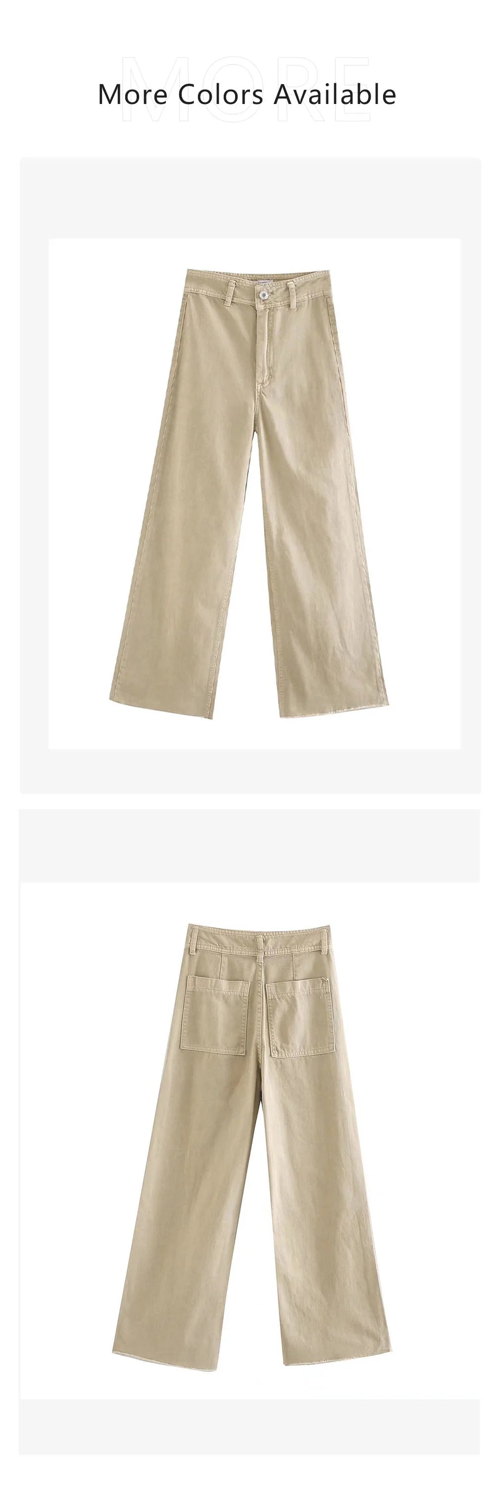 2023 New Women's Wear High Quality Fashion High Waist Straight Slender Wide Leg Jeans