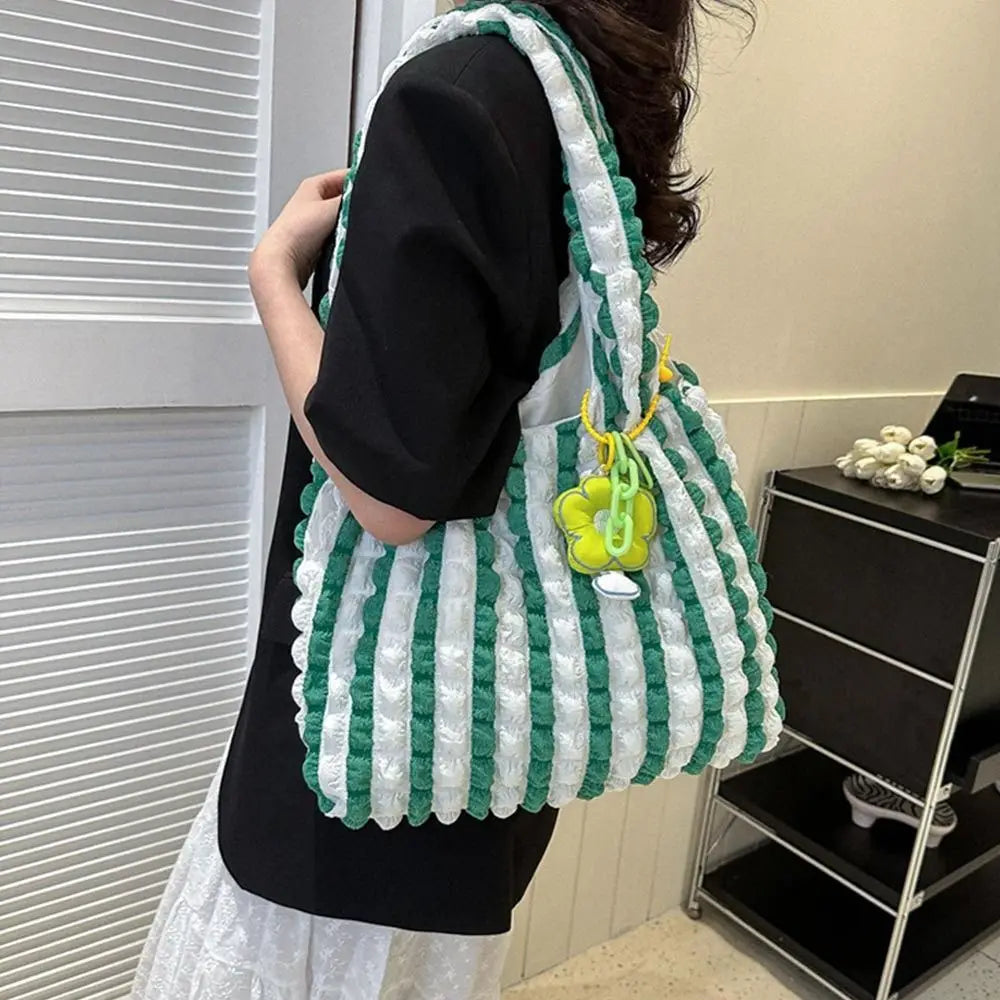 Women Girls Large Capacity Shoulder Bags Female Tote Bags Underarm Bags Causual Shopping Handbags(Pendants not included)