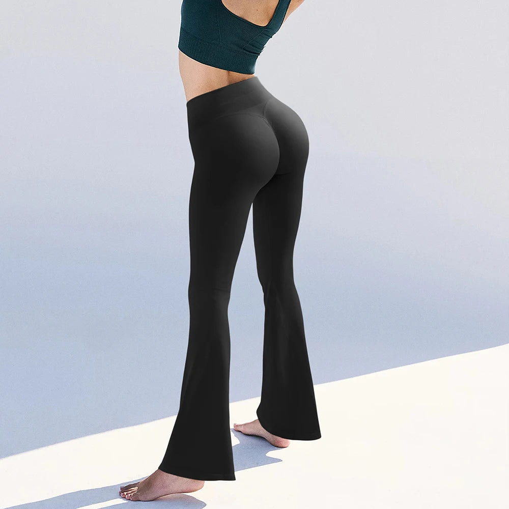 Women's Yoga Pants High Waist Bootcut Flared Leggings Workout Fitness Casual Wear Comfortable  Activewear Yoga Flared Pants Wome