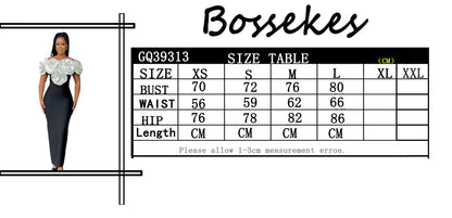 Women Banade Dresses Sexy Big Flowers Off the Shoulder Long Dress Celebrate Evening Party Dress Birthday Party Wedding Outfit