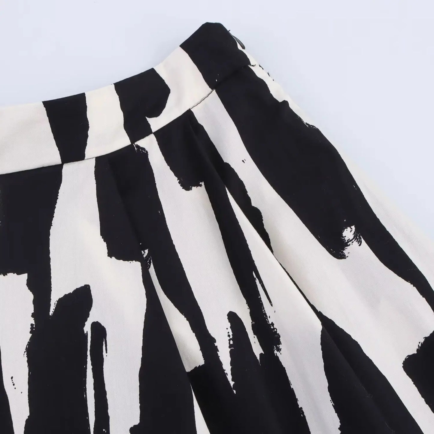 Skirts Summer Women's 2025 New Chic Print High Waist Women's Skirts Fashion Joker Street Youth Holiday Travel Skirts