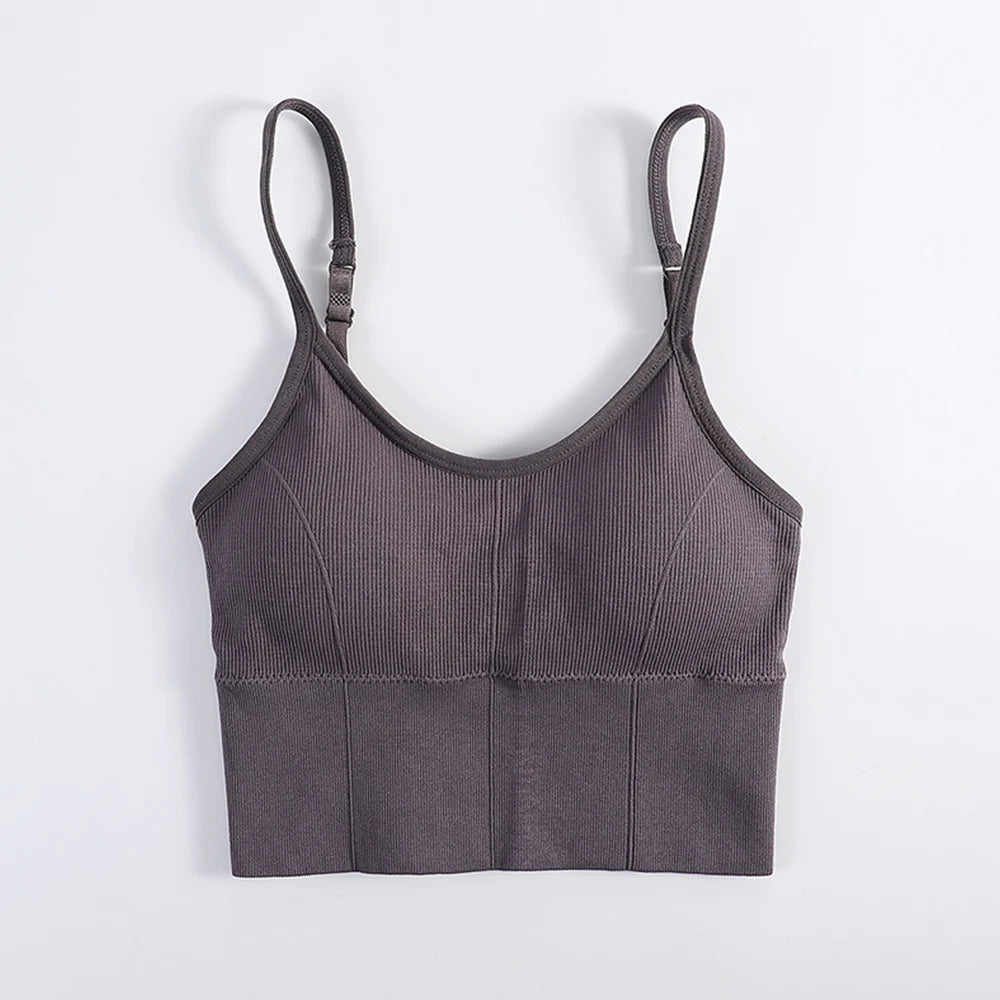 Women Sexy Tops Tube Push Up Bra Female Streetwear Sleeveless Camis Seamless Sport Lingerie Tee Crop Top Bandeau Top Tanks