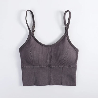 Women Sexy Tops Tube Push Up Bra Female Streetwear Sleeveless Camis Seamless Sport Lingerie Tee Crop Top Bandeau Top Tanks