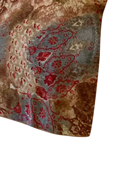 Fall Dresses For Women 2023 Y2k Club Dress Tie Up Vintage Print Flare Long Sleeve Slit  Grunge Mini Dress