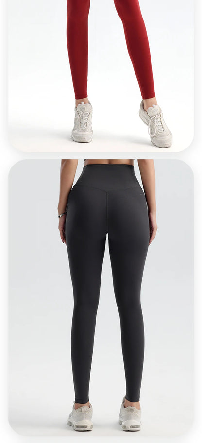 Solid Color Yoga Pants Pants Women's Gym Pants Quick Dry Breathable Leggings Outdoor Cycling Pants