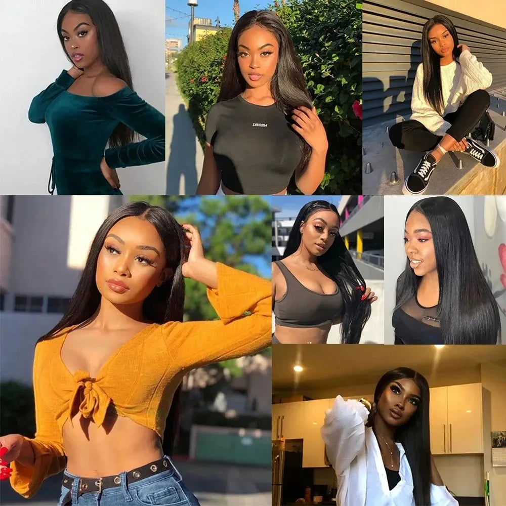 12A Brazilian Bone Straight Hair Bundles Wholesale Cheap Natural Color 100% Virgin Human Hair Extensions For Black Women