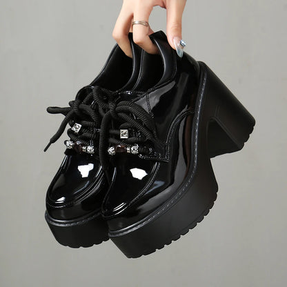 2026 New Designer Women's Shoes High Heels Fashion Shoes Chunky Dress Pumps Trend Autumn Luxury Elegant Cozy Mujer De Zapatos
