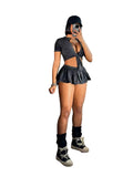Skirt Sets Women 2 Piece Outfit Solid Color Streetwear Summer Outfit Ladies Wholesale Dropshipping