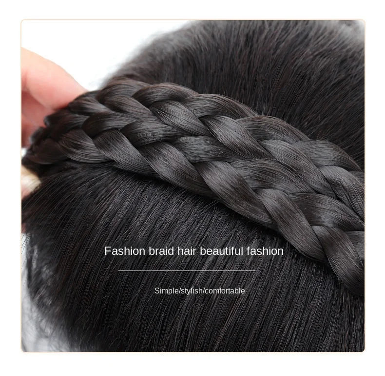 Wig Bangs Headband Synthetic Bangs Hair Extension Fake Fringe Natural Hair Clip on Hairpieces for Women Invisible Natural Clip