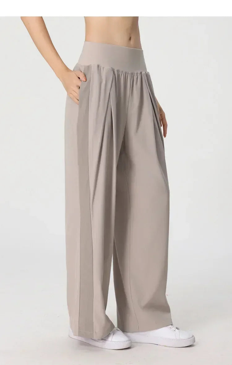 Yoga Pants Outdoor Loose Athletic Casual Pants Running Fitness Wide Leg Pants