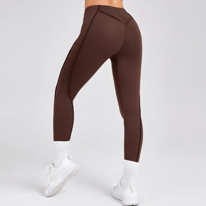 Seamless Yoga Leggings Pants Sports Fitness High Waist Peach Hip Raise Training Trousers Running Workout Gym Leggings for Women