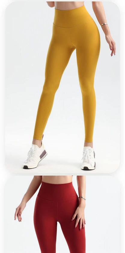 Solid Color Yoga Pants Pants Women's Gym Pants Quick Dry Breathable Leggings Outdoor Cycling Pants