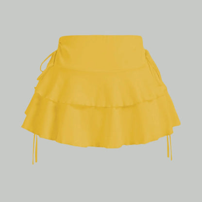 European and American women's short skirts for spring, summer, and autumn, milk silk casual and fashionable half skirts