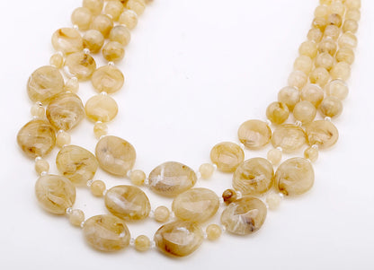 New Handmade Beaded Necklace for Women Multi-layers String Larger Size Bib Statement Necklaces Party Wedding Accessory