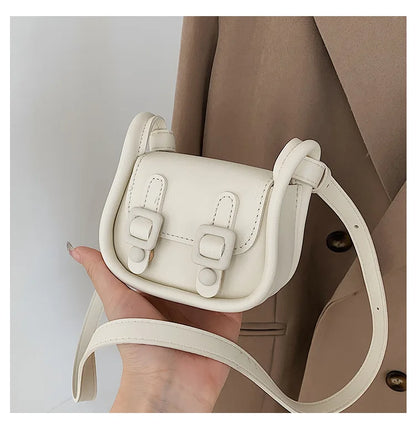 Women Bags Trendy Fashionable Retro Shoulder Bag Casual Crossbody Bag Children Messenger Bag Kids Bags for Girl Solid Wallet 가방