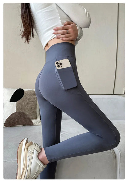 Women's high-waist tight yoga pants spring and autumn abdominal leggings to wear a variety of sports women's pants