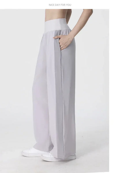 Yoga Pants Outdoor Loose Athletic Casual Pants Running Fitness Wide Leg Pants