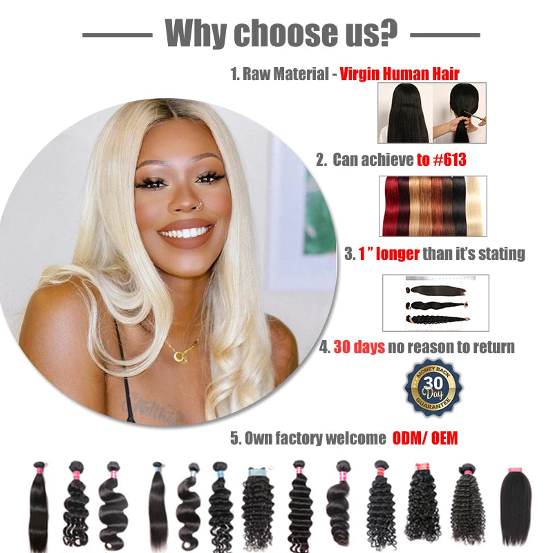 Body Wave Unproccessed Virgin Human Hair Bundles 1pc High Quality One Donor Hair Weave Raw Virgin Hair Weft for Women Natural