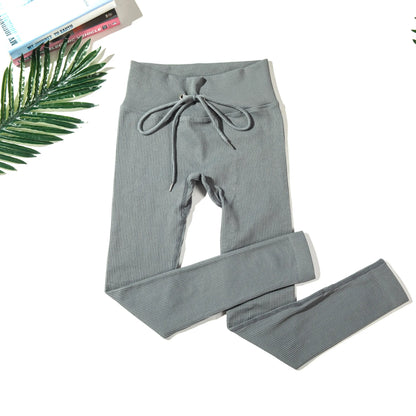 Ribbed Yoga Leggings Women Sports Pants Tights Seamless Sport Femme Gym Leggins Workout Fitness Pants Athletic Wear