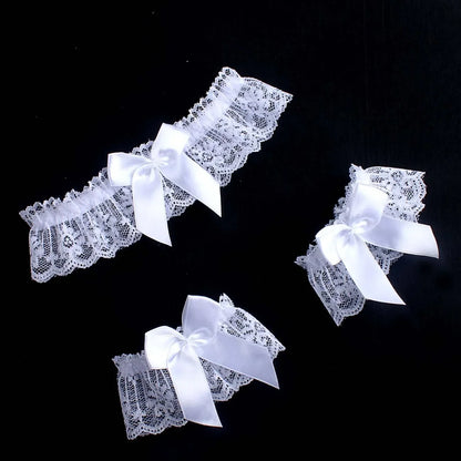 Women Sexy Bow Lace Choker Necklaces Torques Collar Floral Bowknot Wedding Party Cosplay Lolita Fashion Girls Elastic Neck Ring