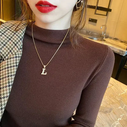 Tops Woman Trending Clothing Polyester Long Sleeve T Shirt for Women Autumn Winter Korean Reviews Many Clothes Emo Cheap Style