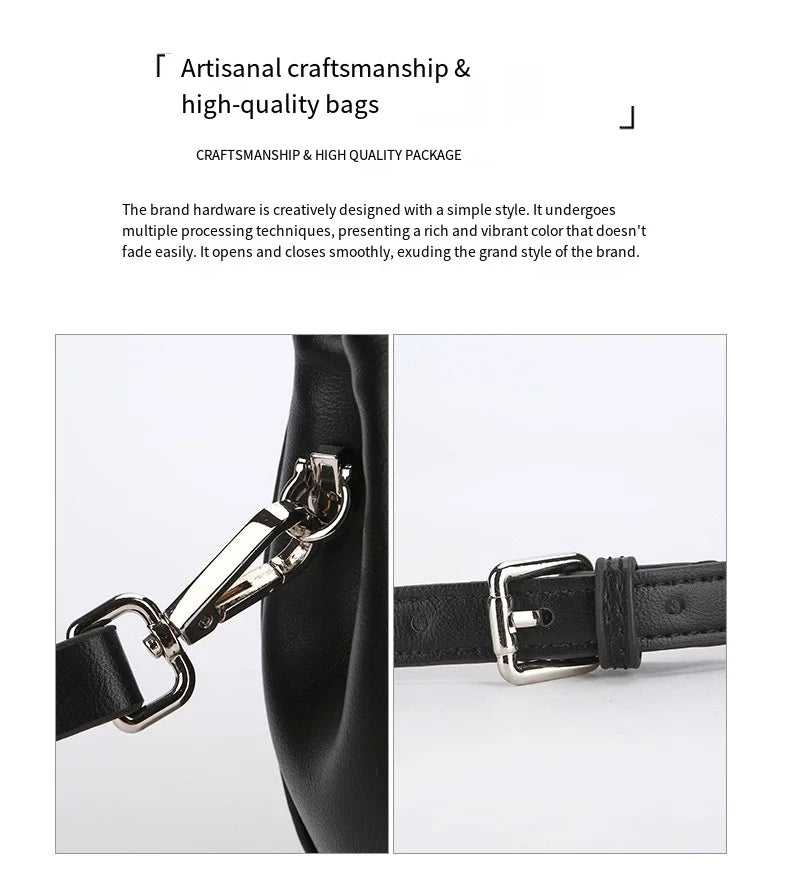 New Women's Bags, Fashionable and Versatile Saddle Bags, Niche High-End Armpit Bags, Single Shoulder Crossbody Bags for Commuting and Shopping