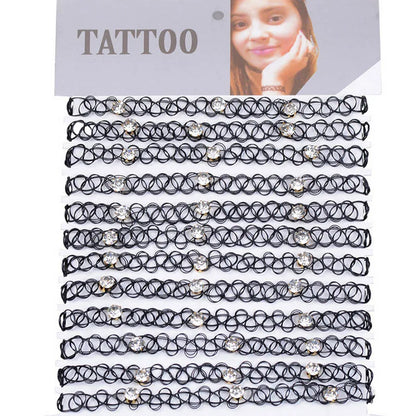 Lace Chokers Necklaces for Women Girls Ladies Vintage Flower Bead Circles Neck Jewelry Colourful Sexy Pink Black Fashion Velvet