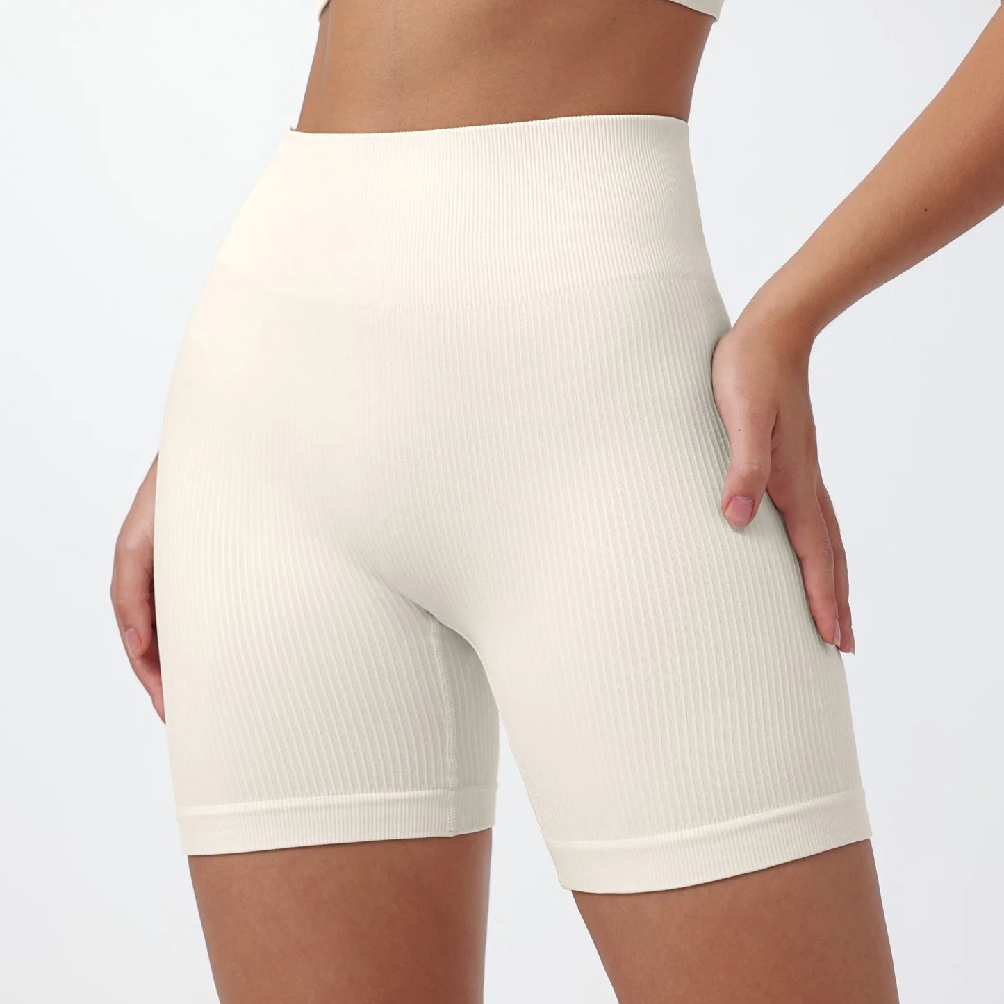 Women's Summer Loose Solid Color Yoga Pants Comfy Workout Pants Slim Female High Elastic Waist Skinny Yoga Running Sporty Shorts