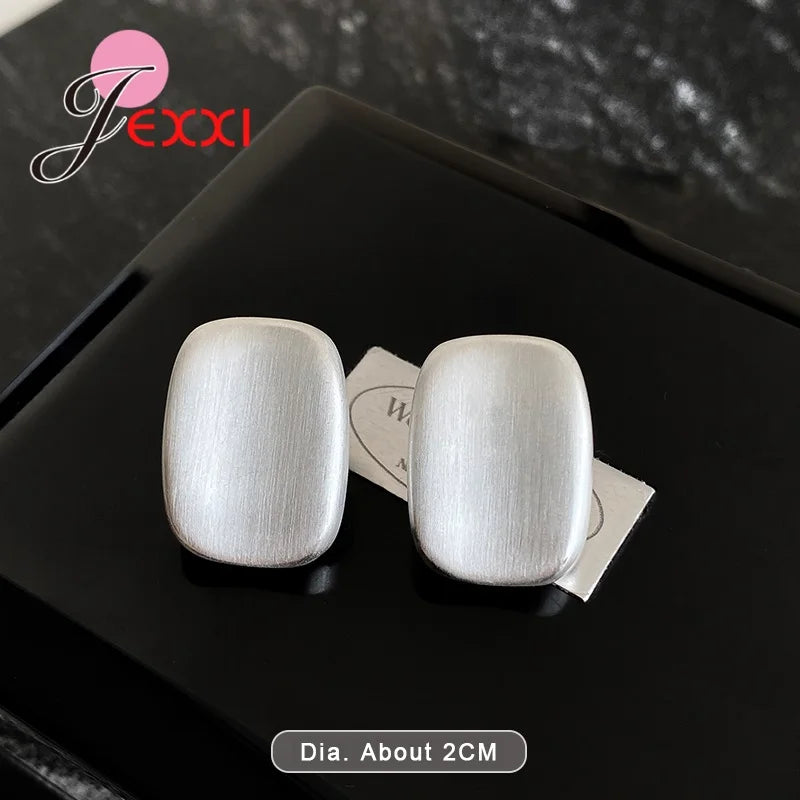 1 Pair Large Women Stud Earrings,925 Sterling Silver Gold Color Earrings Gifts for Her,Minimalist Dainty Chic Oversize Jewelry