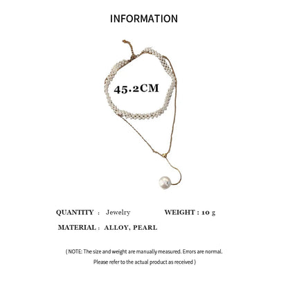 Imitaition Pearl Necklace for Women Simple Fashion Collarbone Chain White Choker Necklaces Designer Wedding Jewelry Wholesale