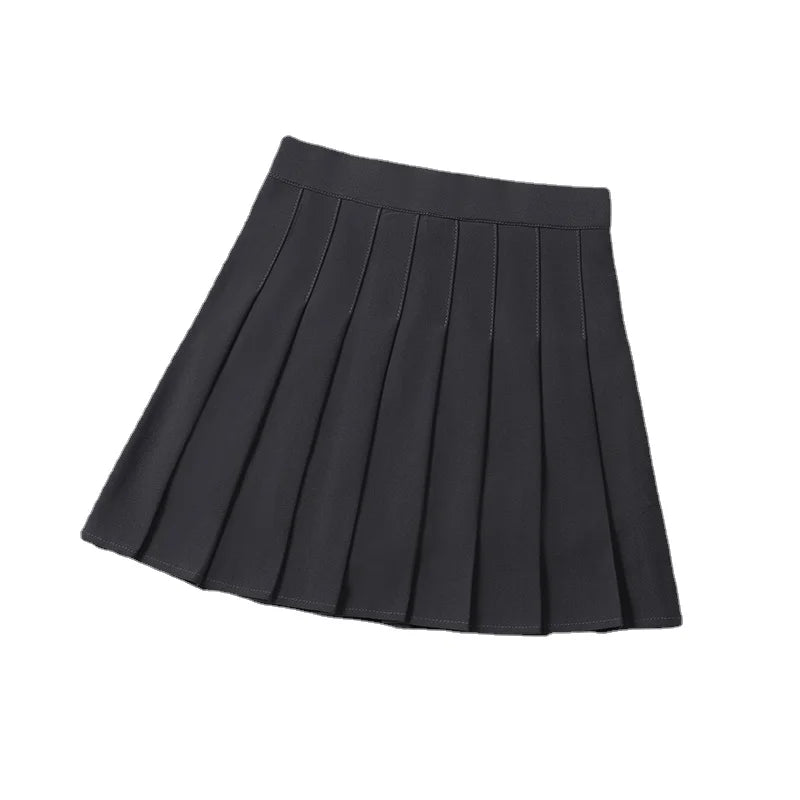 Women's Skirts Japanese Fashion School Clothes Brown Pleated Saias Femininas Girls Red Ropa Para Mujer Mini Skirt With Shorts