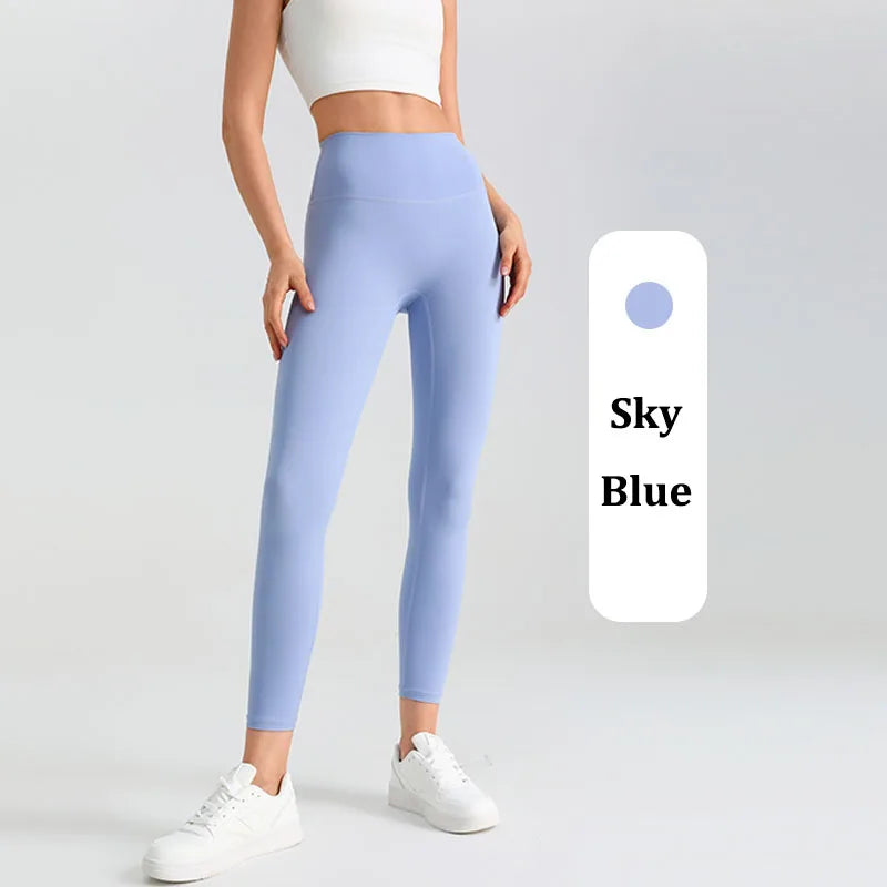 Women's Yoga Pants Gym Leggings Lady's Girl Fitness Soft touch Tights High Waist Elastic Breathable No T Line Sports Pants