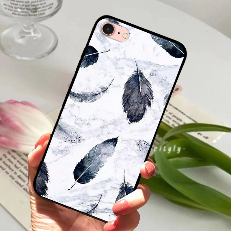 For iPhone 6S 6 Case Silicone Soft Back Phone Cover For iPhone 7 7Plus 6 6S Plus Silicon Cases For iPhone 8 8 Plus Fundas Bumper