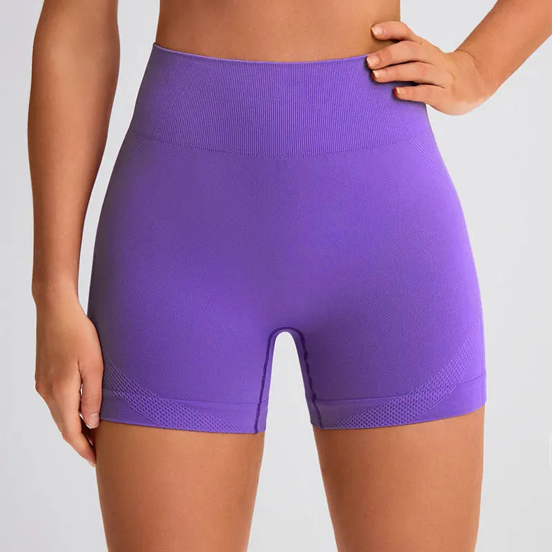 Women's Yoga Pants High-Waisted Breathable Hip Lift Abdominal Exercise Shorts