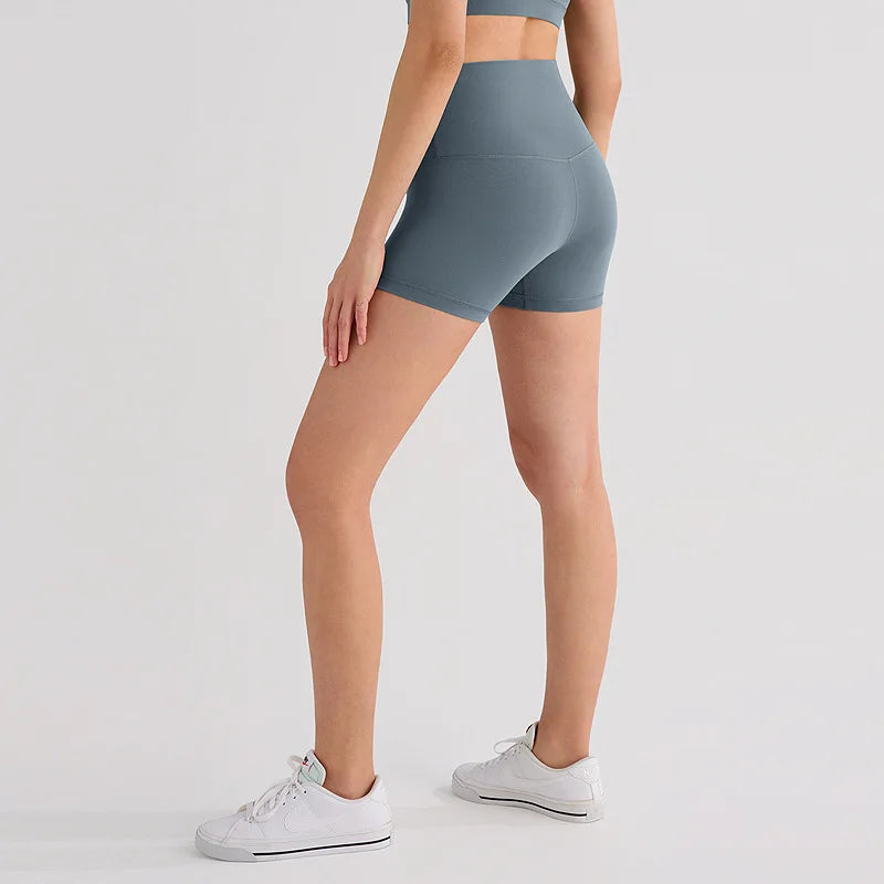 2025 Women's Yoga High Waist Tight Hip Lift Yoga Shorts Training Running Fitness Pants Quick-drying Three-point Pants