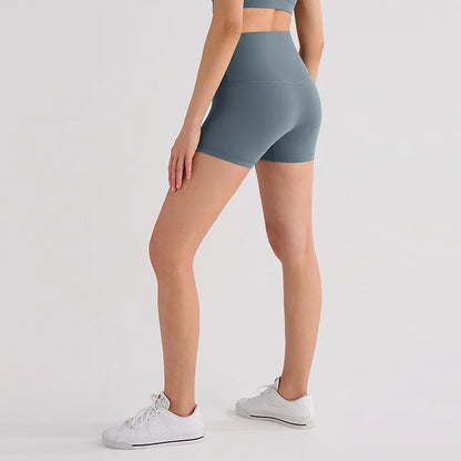 2025 Women's Yoga High Waist Tight Hip Lift Yoga Shorts Training Running Fitness Pants Quick-drying Three-point Pants