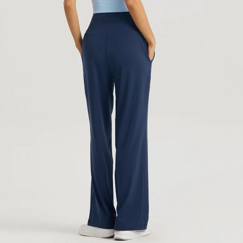 Yoga Pants Women Wide Leg Pants High Waist Stretch Dress Casual Sweatpants Tummy Control Bootcut Workout Lounge Pants Vitalinovo
