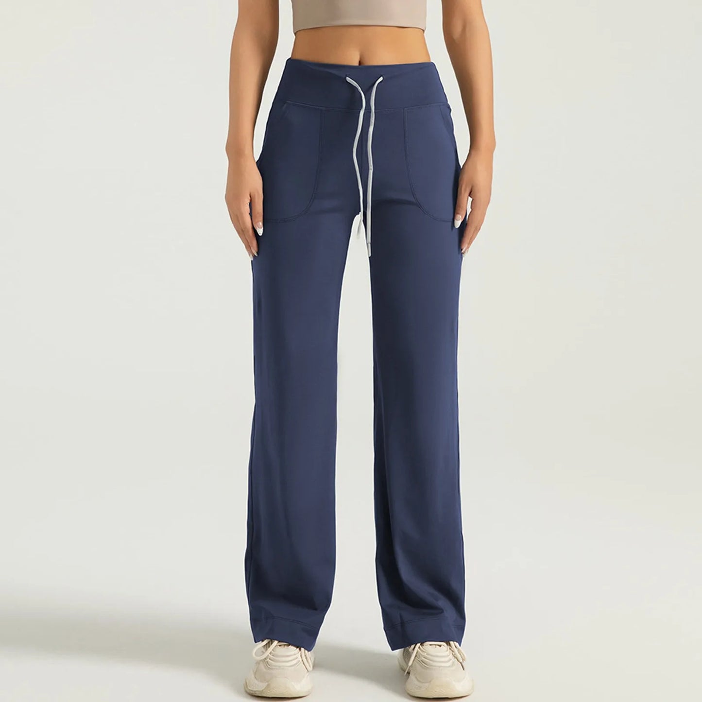 Womens Yoga Pants Wide Leg Pants With Pockets Casual Trousers Elastic Waist Sweatpants Pant for Women Women’s Pants Women’s Pant