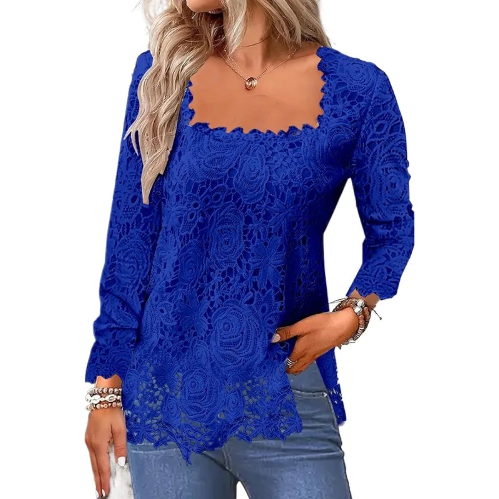 Tops Tees T-Shirts Fashion Clothes Vintage Shirts for Women Clothing Streetwear Lace Harajuku Casual Elegant Summer Spring